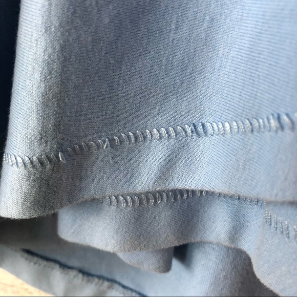 EACH X OTHER Baby Blue Asymmetrical Ruffle Tee - Picture 7 of 8